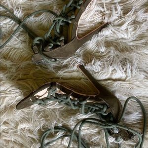 Army green heels